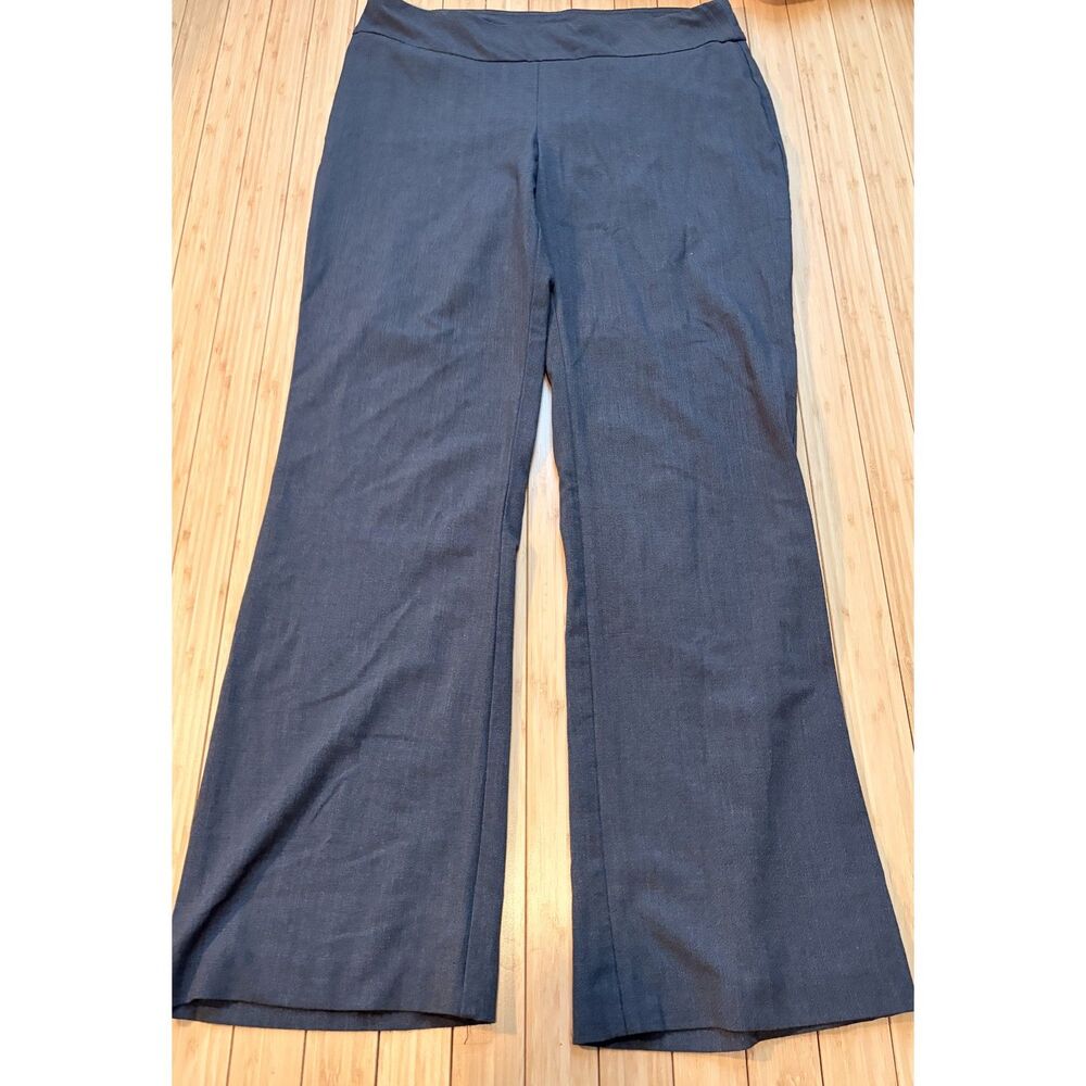 Roz & Ali Women's Size 10 Gray Wide Leg Dress Pants